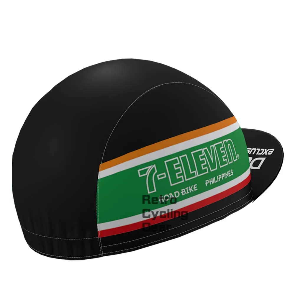 7-ELEVEN black Retro Cycling Cap