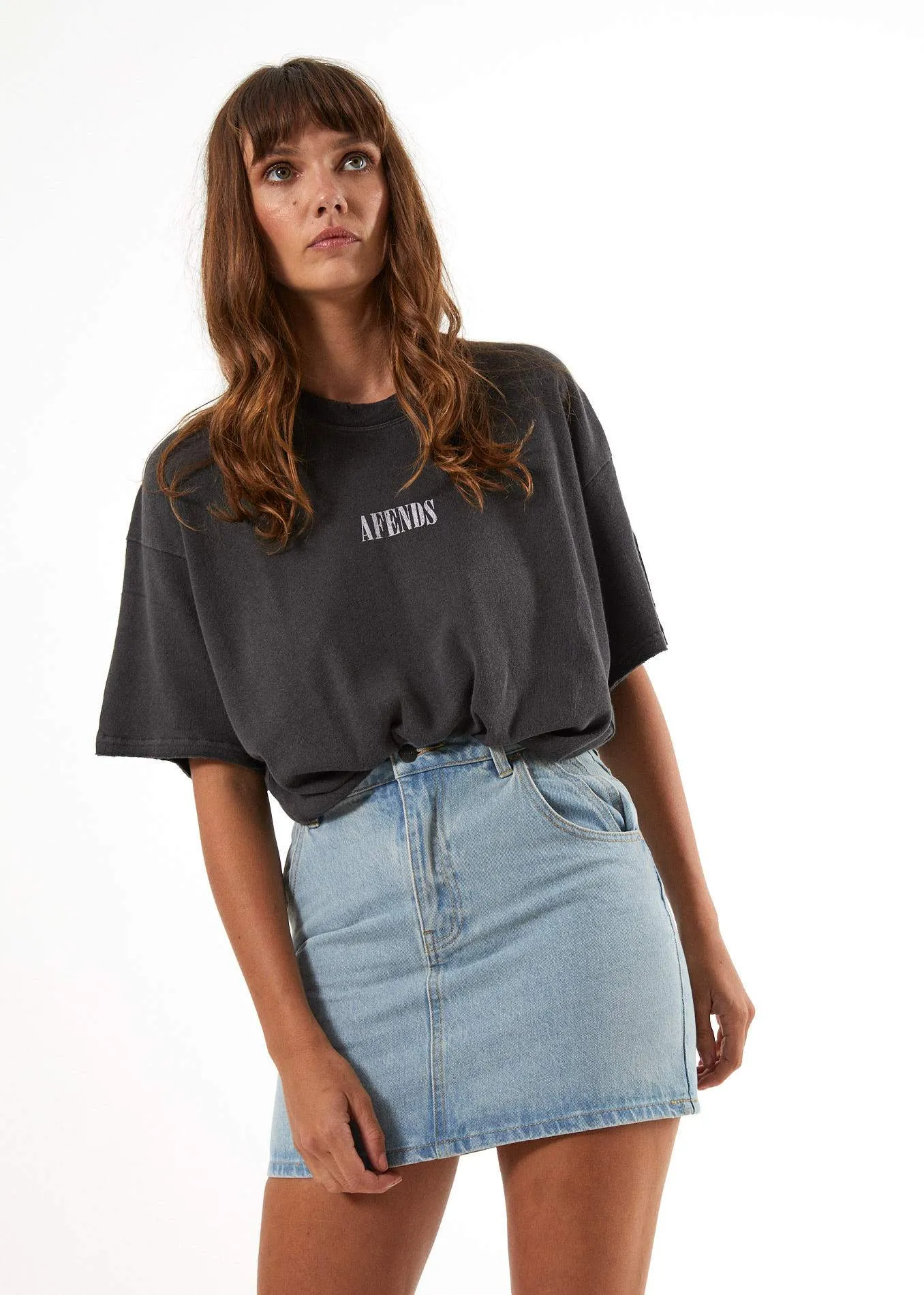 Afends Womens Denny - Denim Skirt