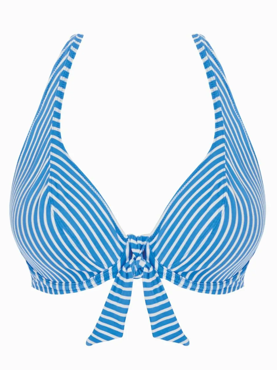 Beach Hut High Apex Bikini Top - Blue Moon