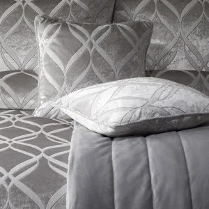 Belfort Filled Cushion by Soiree in Silver 43 x 43cm