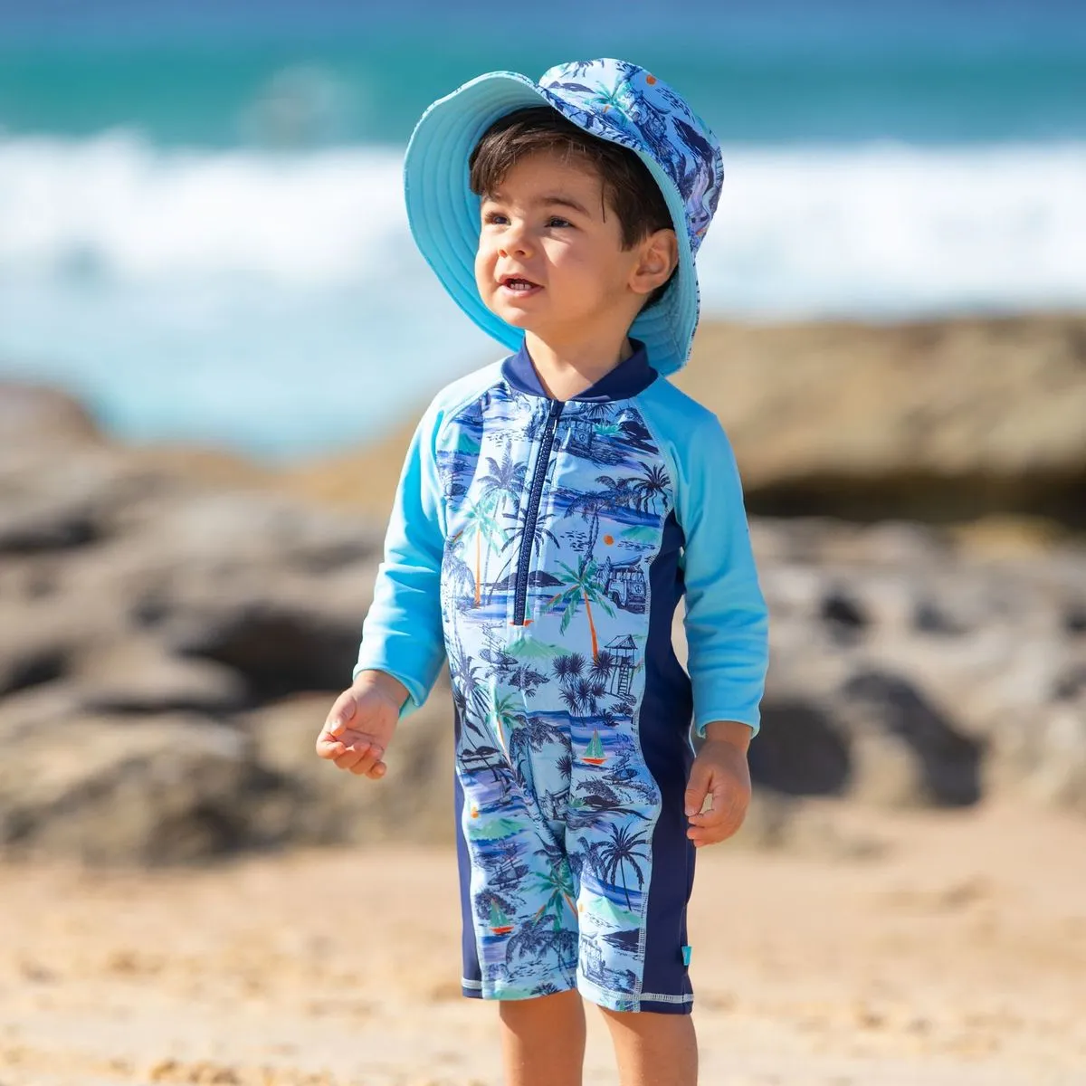 Boy's Vintage Surf Onesie