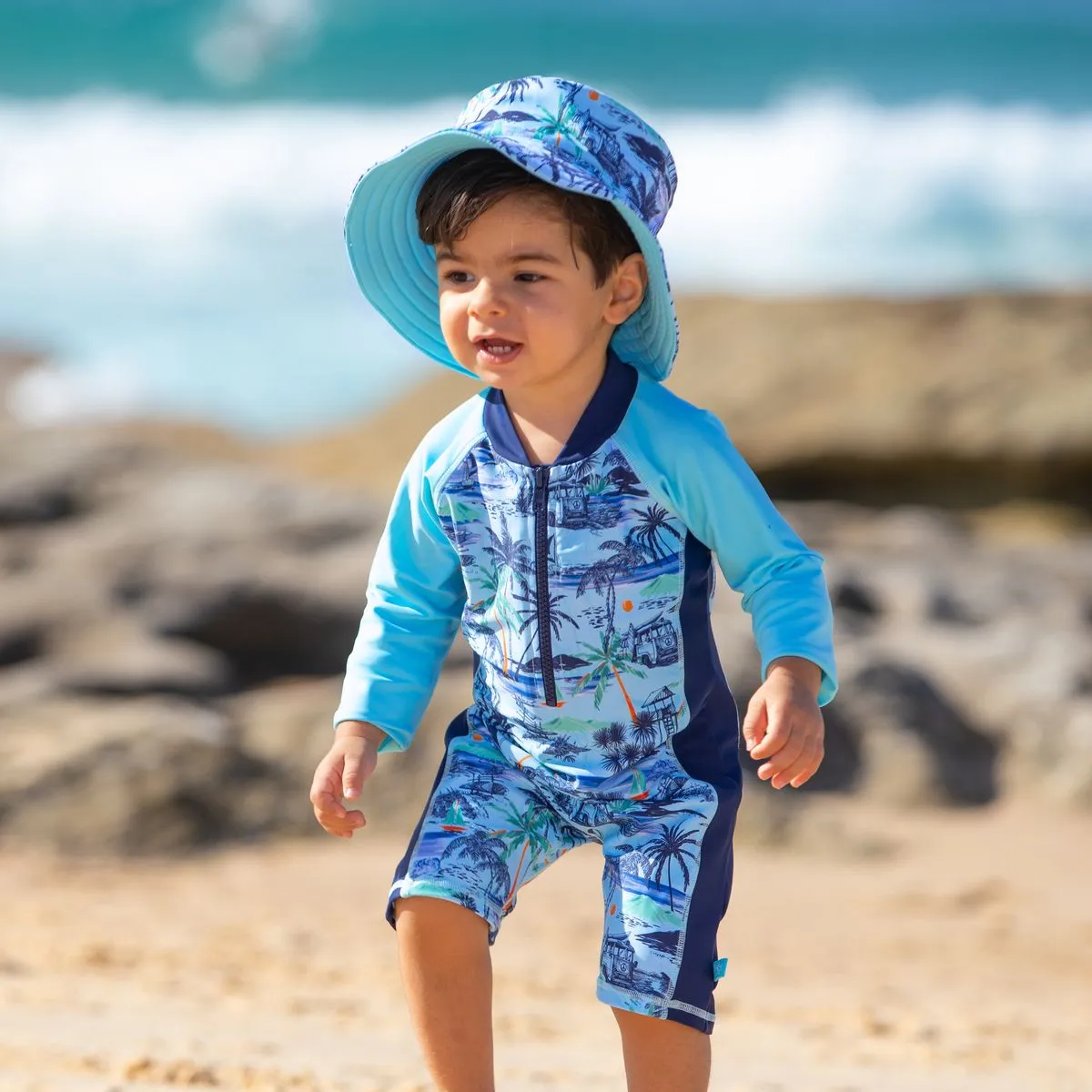 Boy's Vintage Surf Onesie