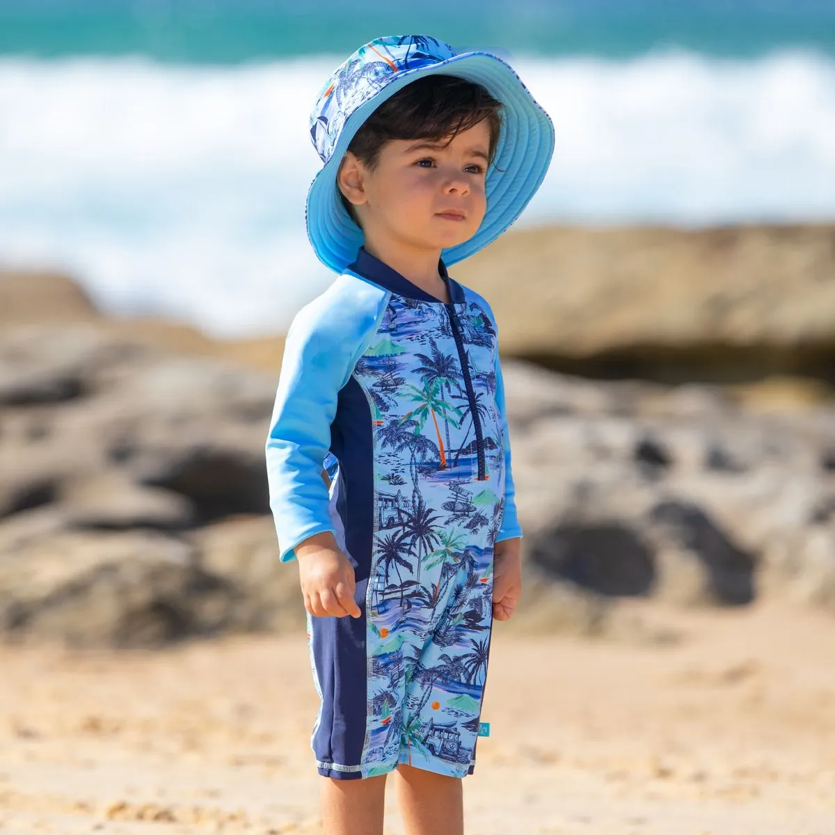 Boy's Vintage Surf Onesie