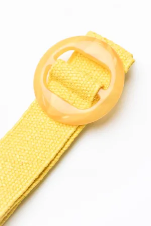 Charity Yellow Resin Summer Belt