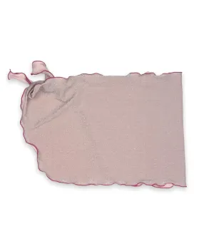 Charlotte Pareo Skirt in Lurex Powder Pink