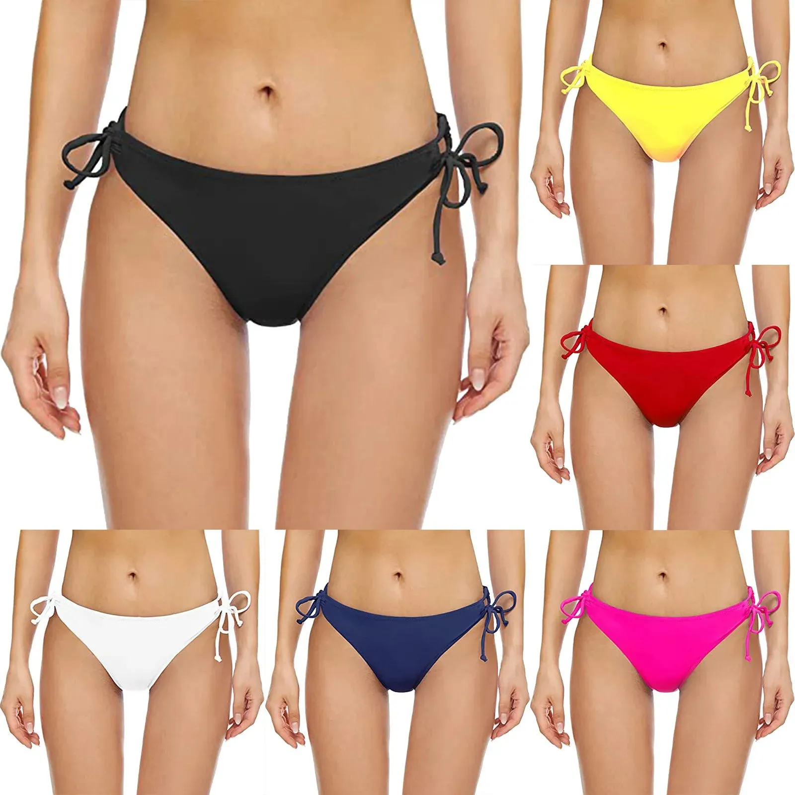 Chic Side Tie Brazilian Bikini Bottoms