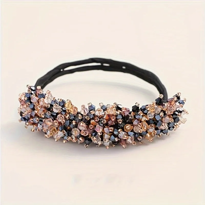 Crystal Rhinestone Bun Maker  Stylish Hair Buns Made Easy