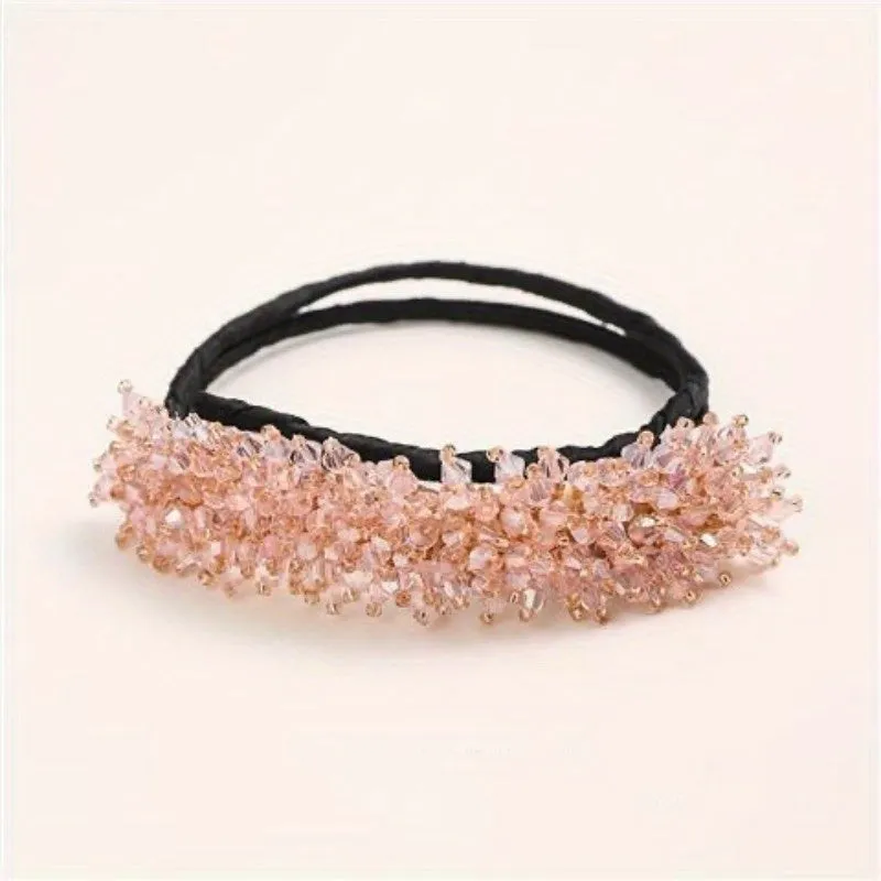 Crystal Rhinestone Bun Maker  Stylish Hair Buns Made Easy