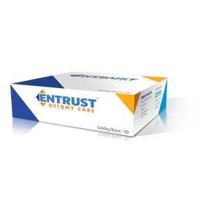 Entrust 1 Piece Pre-cut 1-1/2" Stoma Transparent, Standard Wear, 12"