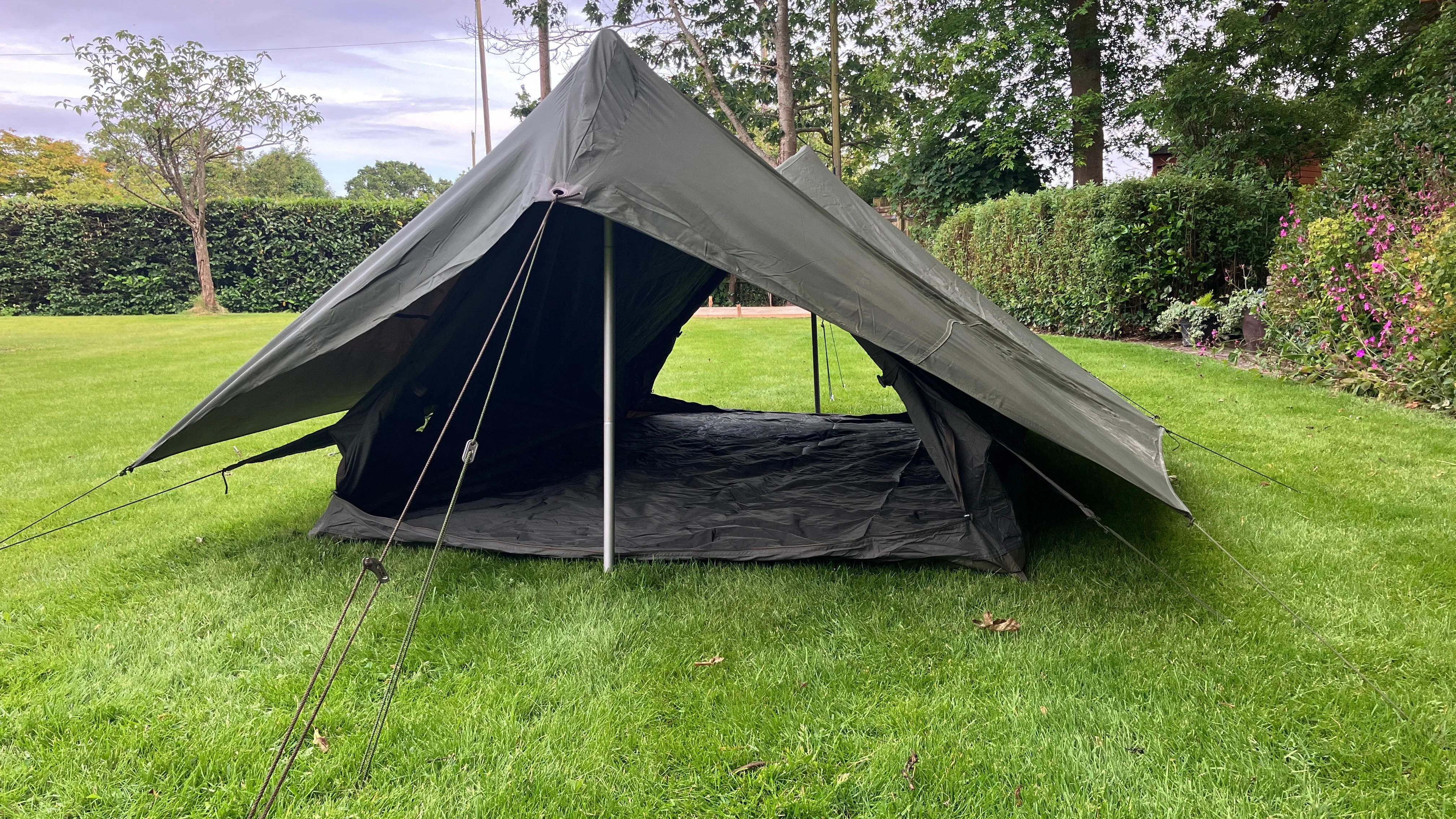 French army F2 two-man tent - with fly sheet - Grade 1 serviceable