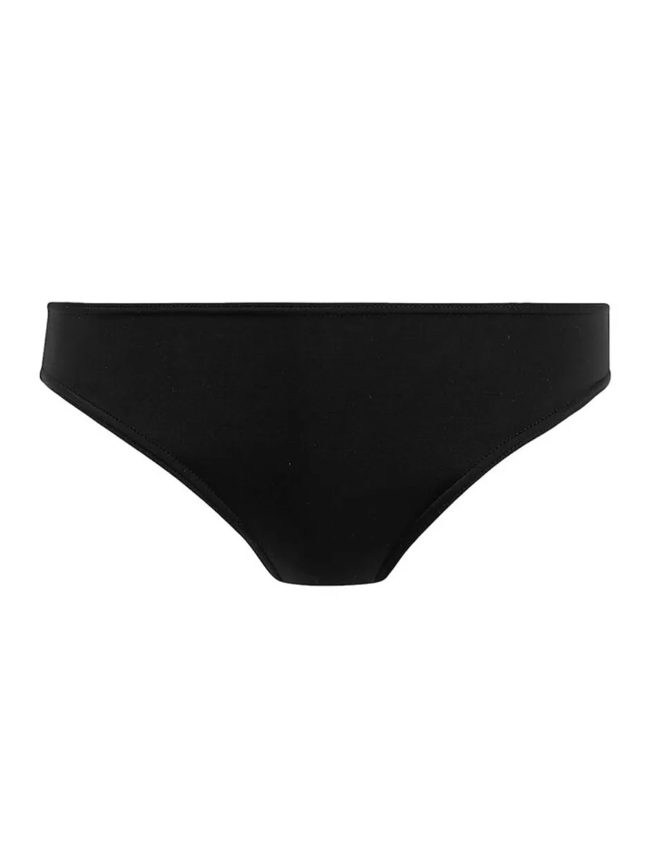 Freya Jewel Cove Classic Swim Brief Plain Black | Plain Black Bikini Briefs By Freya Swimwear