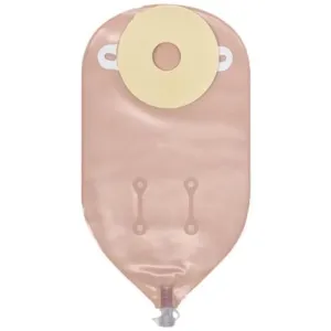 Hi-Pockets Adult Urine Pouch Custom Pre-Cut 7/8" Opening With Flutter Valve, Large, Deep Convexity