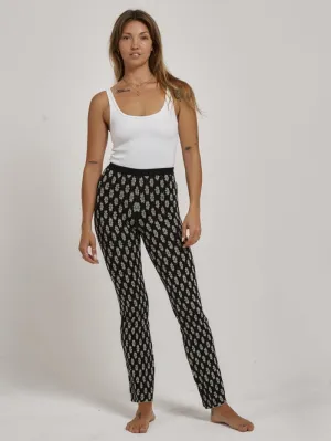 Jasmine Knit Pant - Black