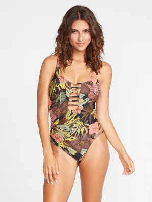 Just Hibiscuz One Piece - Black