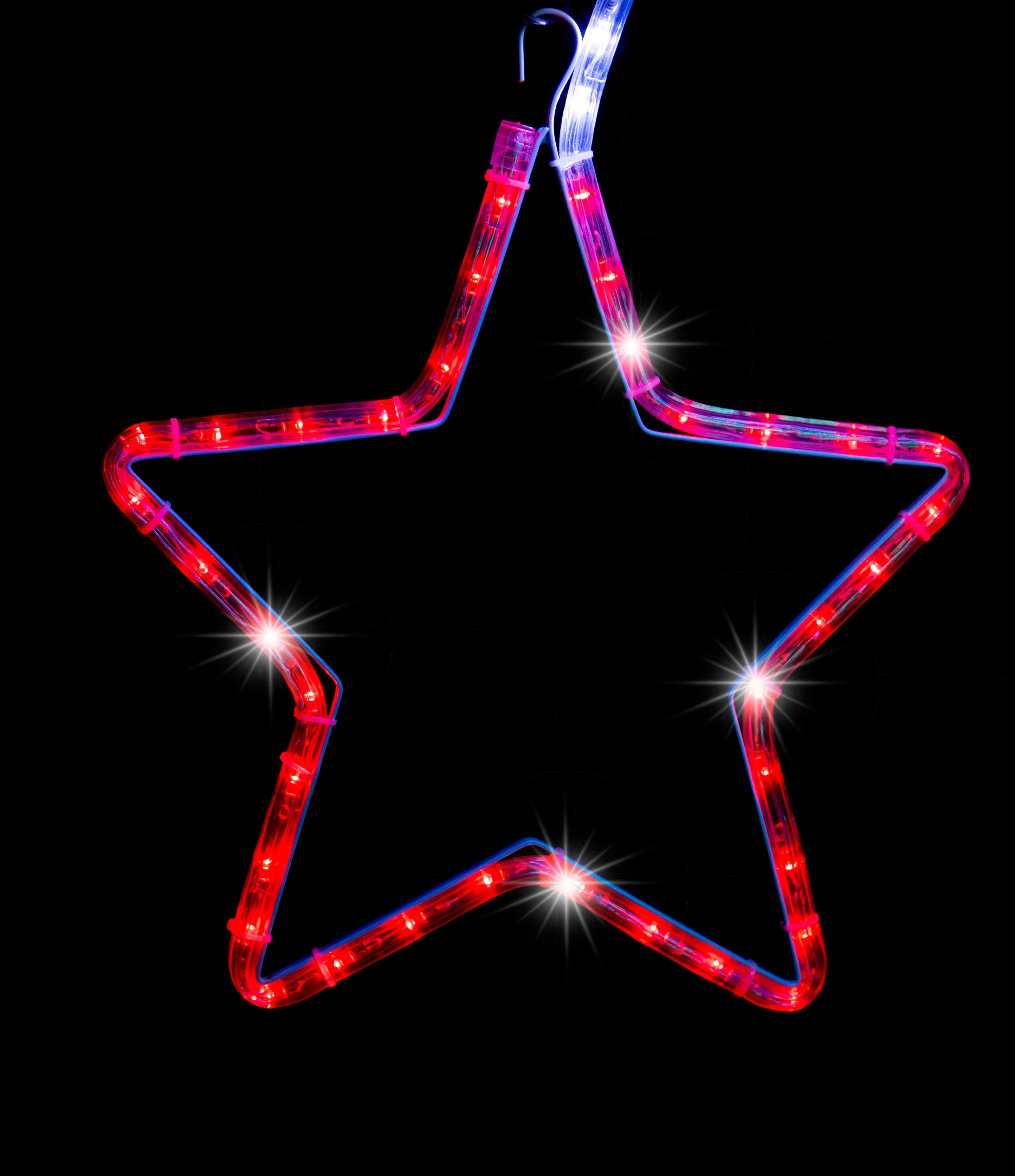 LED Ropelight 5 Stars Chain available in 2 Colors - Multicolor