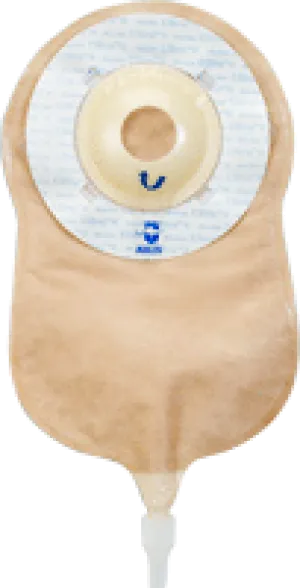 Marlen Manufacturing UltraLite™ One-piece Urostomy Pouch with AquaTack™ Hydrocolloid Shallow Convex Skin Barrier and E-Z Drain Valve 1-1/2" Opening, 9-1/4" L x 5-3/4" W, Transparent, 16Oz, Odor-proof