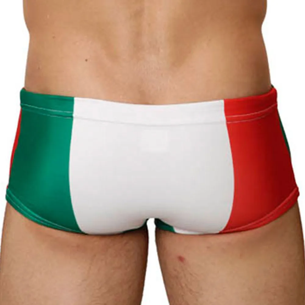 Mensuas MN8005 Italy Flag Swim Trunk