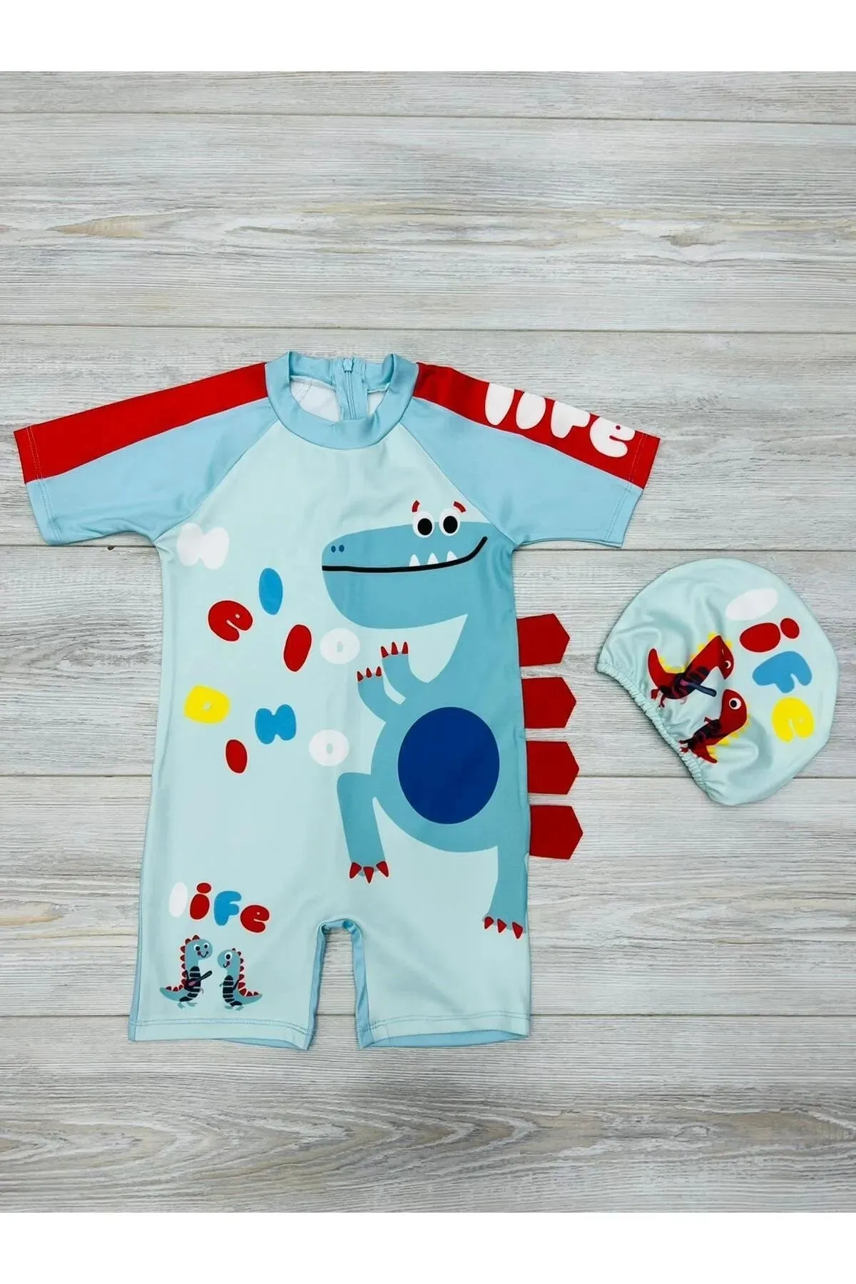 My Kids Wear Themed Bonnet Boys Swimsuit Set