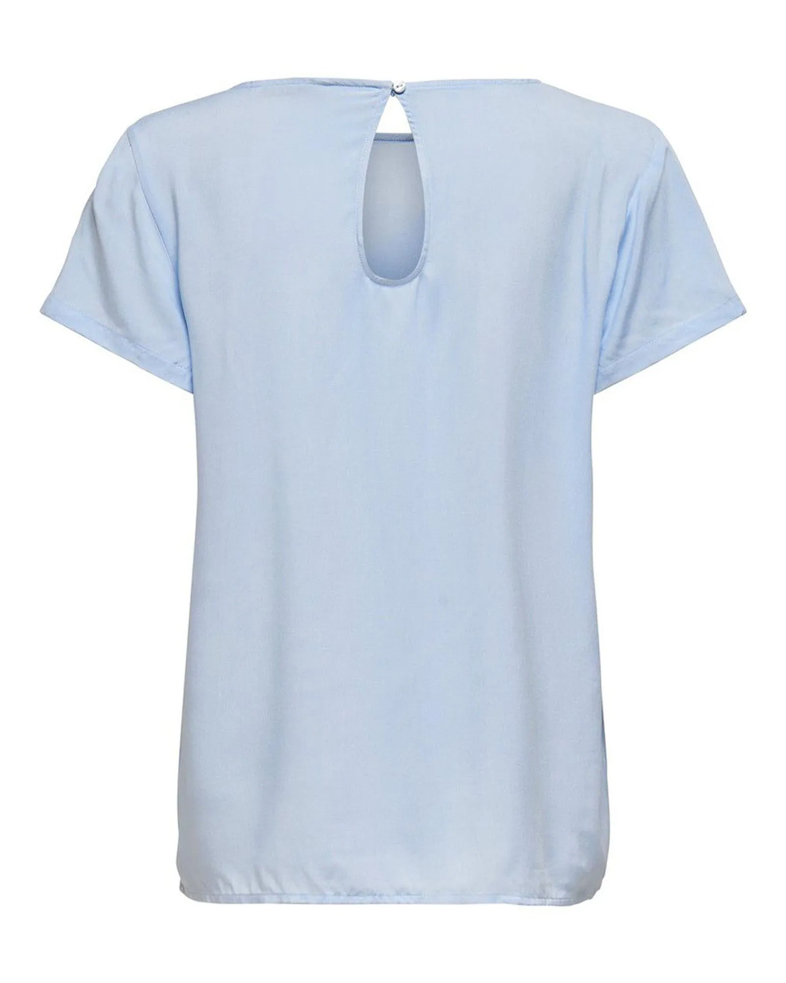 Only ONLROSA TOP Womens Light Blue Short Sleeve TShirt