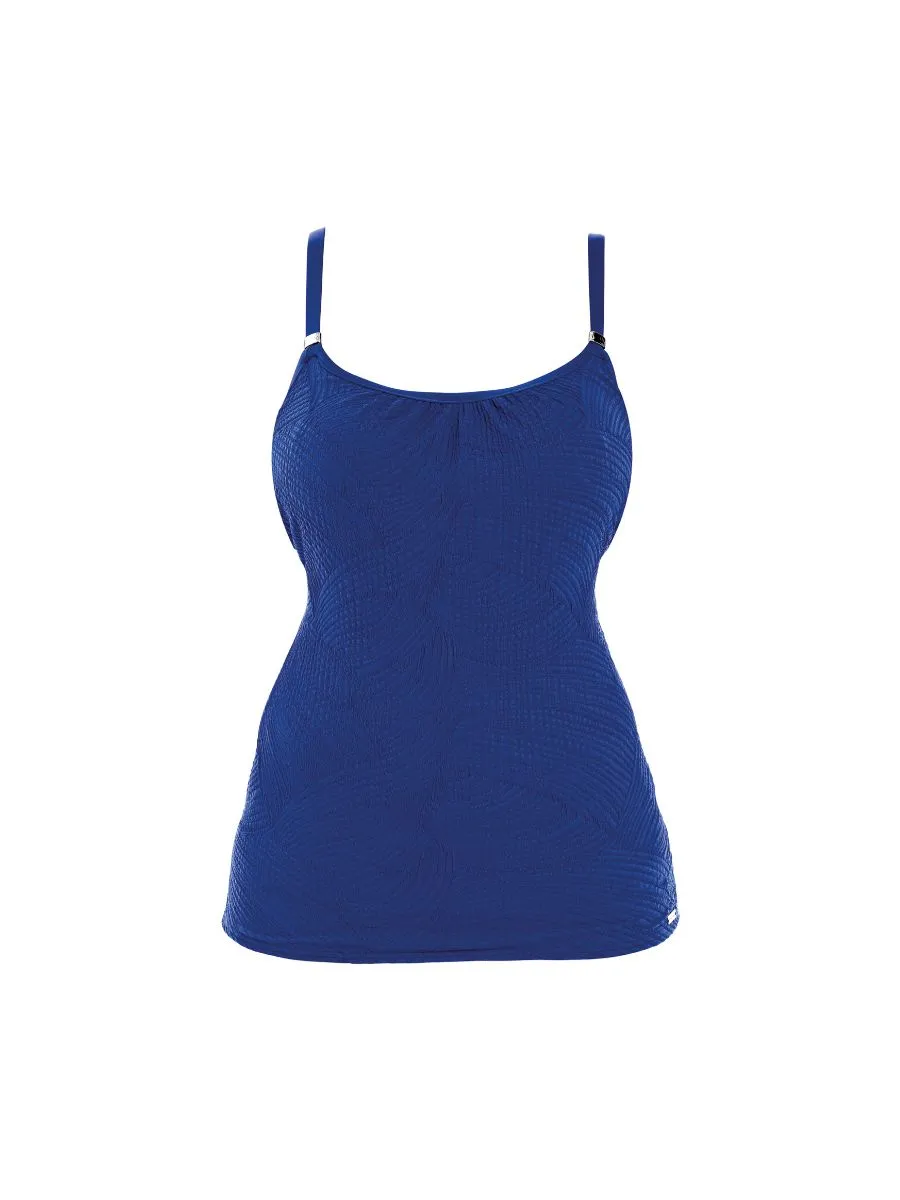 Ottawa Scoop Neck Tankini - Pacific Blue