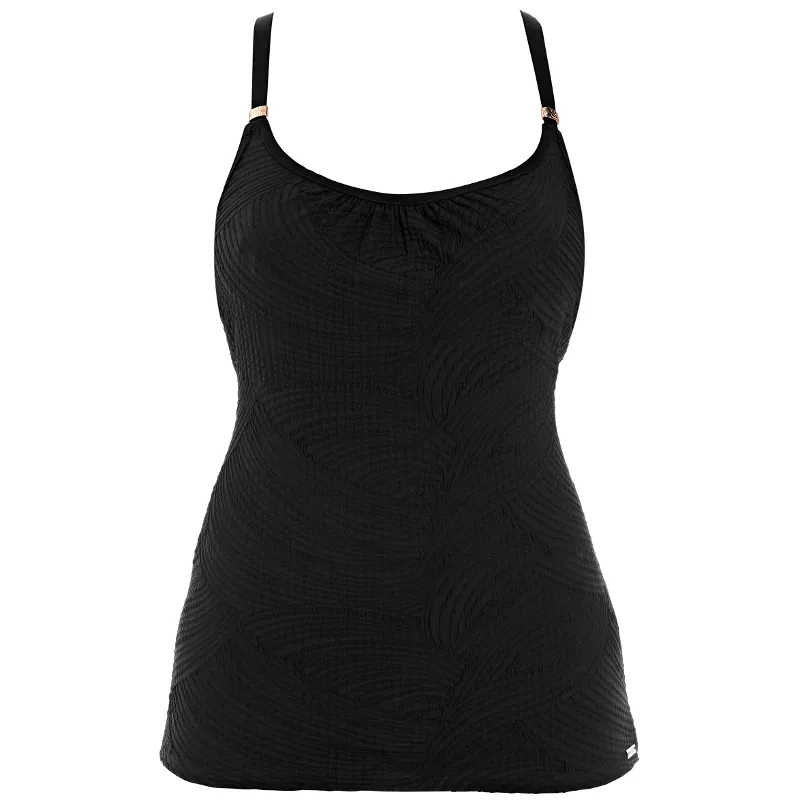 Ottawa Scoop Neck Tankini Top Black - Fantasie Swim