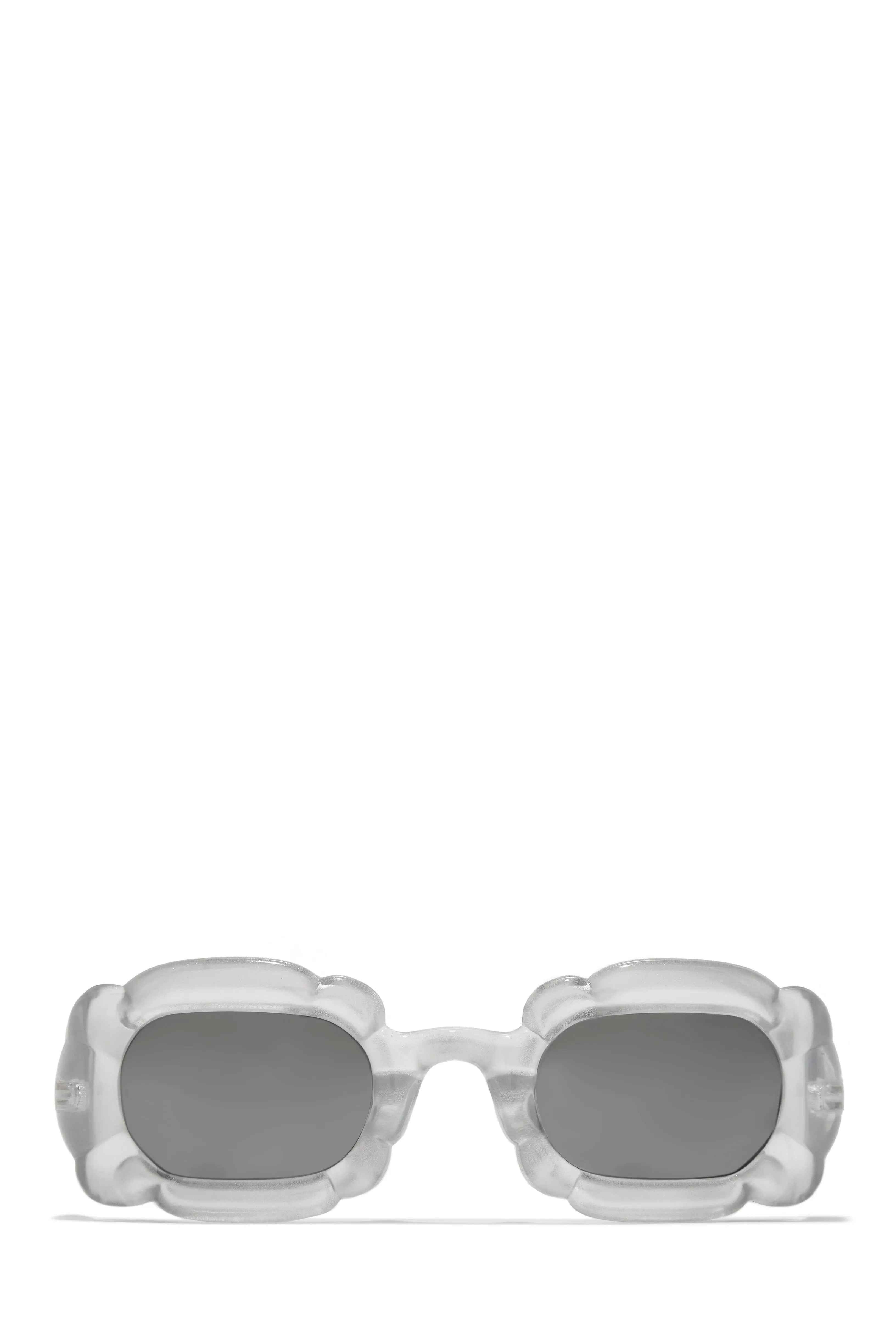 Pure Honey Unique Standout Frame Sunglasses - White