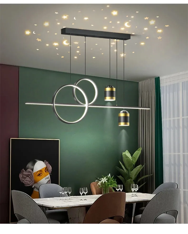 QIYI Starry Light Projection New LED Pendant Lights home Decoration Fixture