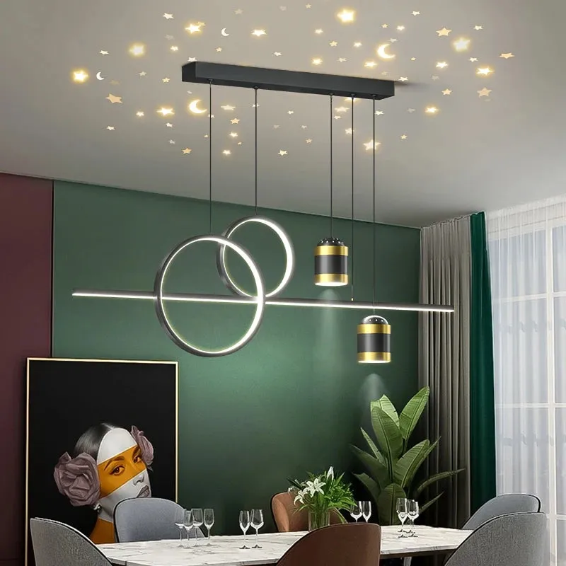 QIYI Starry Light Projection New LED Pendant Lights home Decoration Fixture