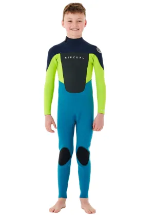 Rip Curl Boys Omega 3/2mm E-Stitch Back Zip Steamer Wetsuit