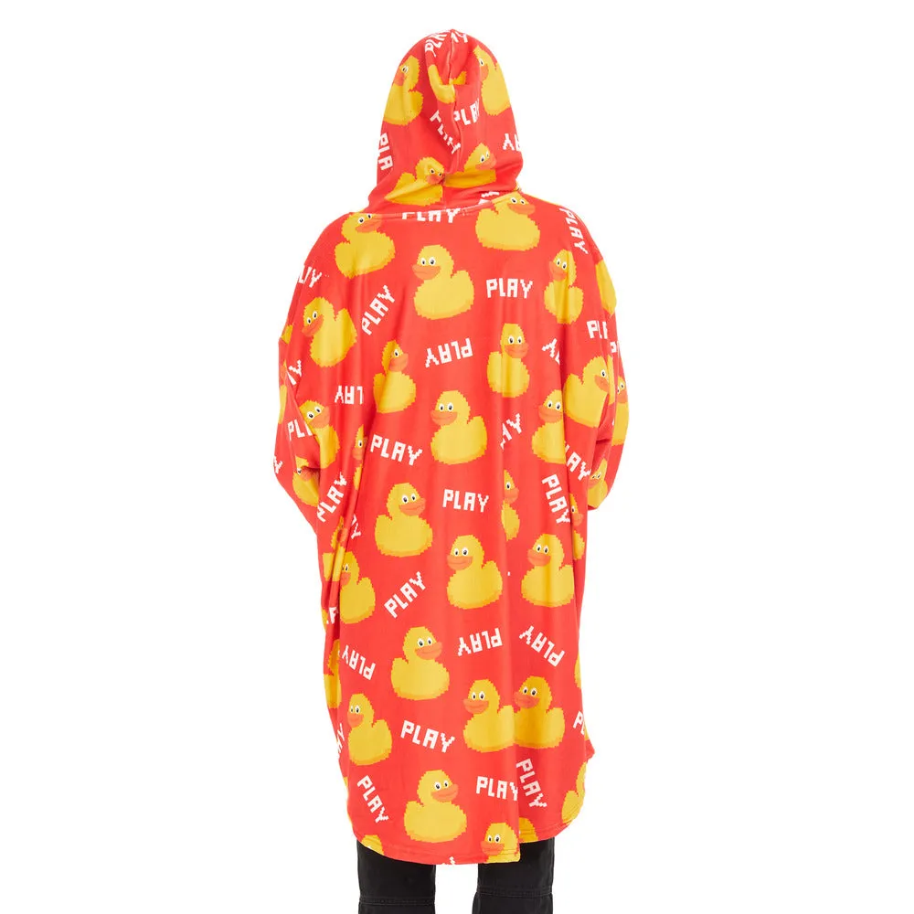 Snuggs Blanket Hoodie Red Duck