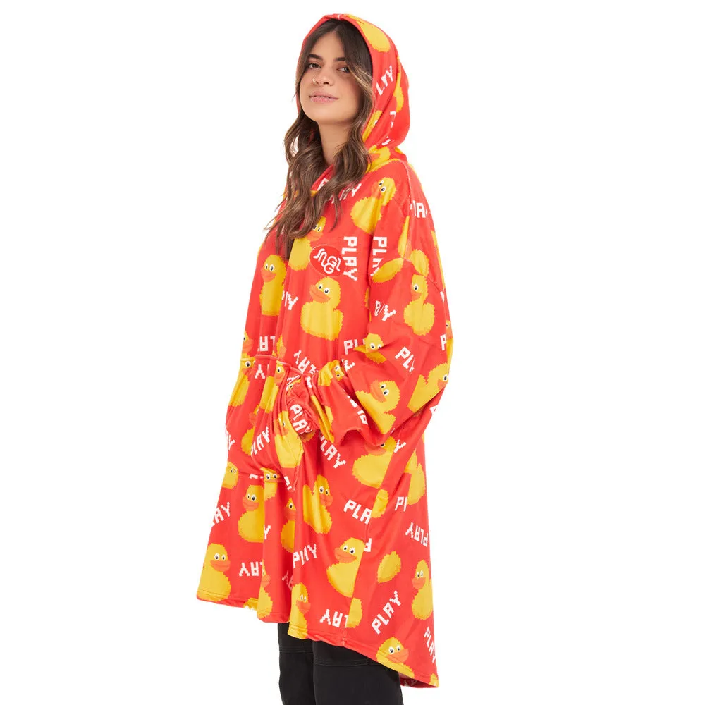 Snuggs Blanket Hoodie Red Duck