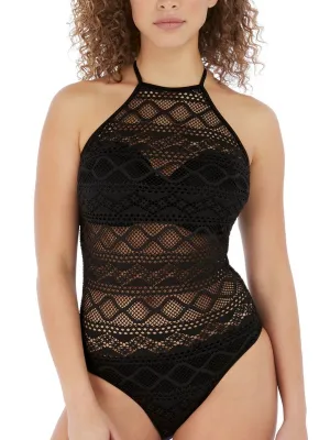 Sundance High Neck Swimsuit - Black