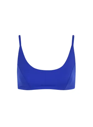 sustainable swimwear top zoe deep blue