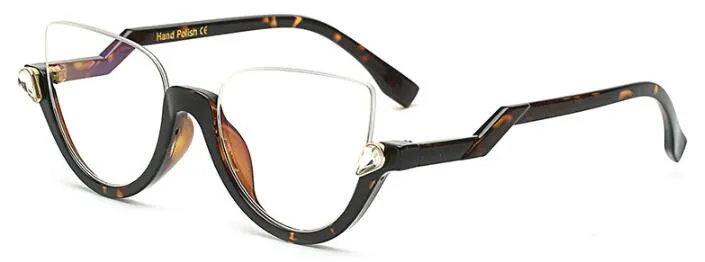 TEEK - Vintage Half Frame Cat Eye Eyewear