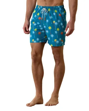 Tommy Bahama Mens Naples Pom Palms 6" Swim Volley Shorts