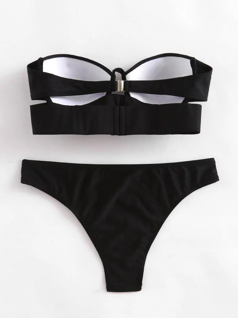 Underwire Bustier Bikini Set