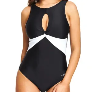 Zoggs Lattice Tie Back womens swimming costume